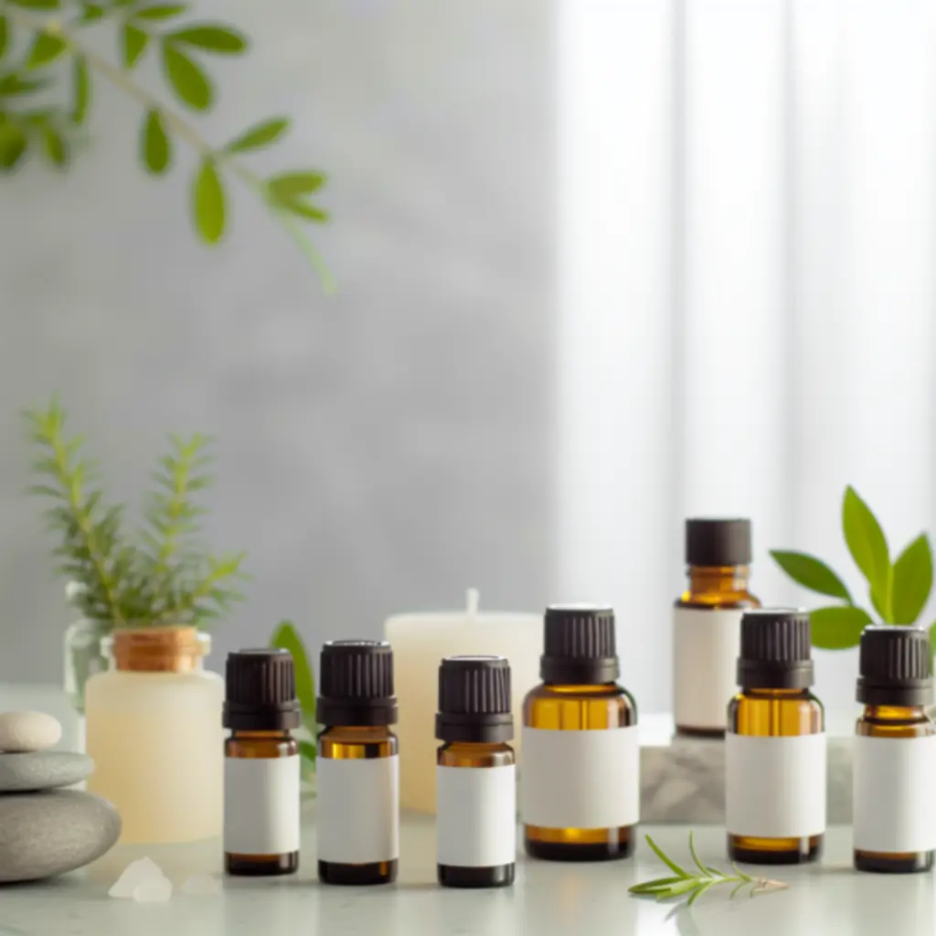 Butelki z olejkami eterycznymi Homearomio