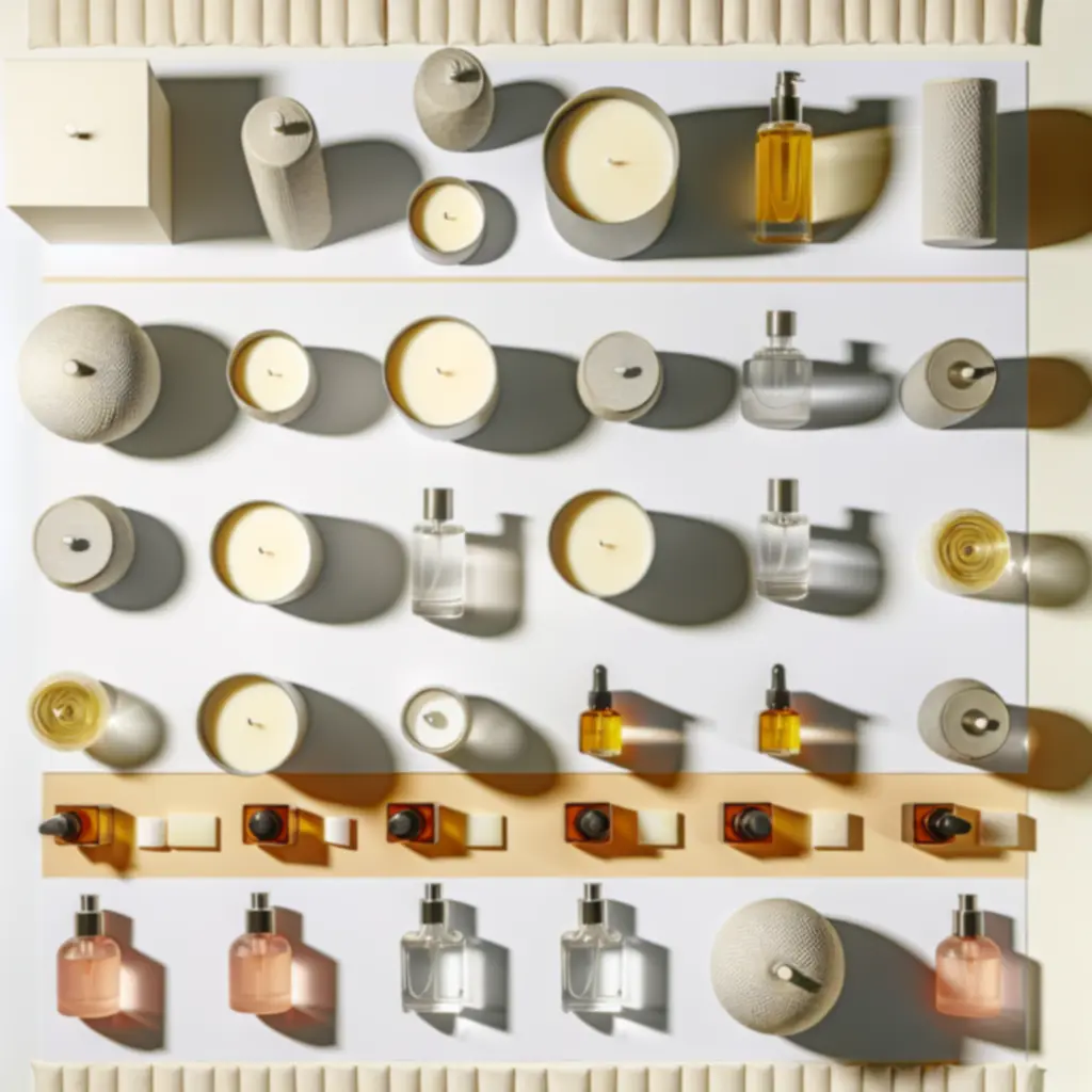 Podgląd siatki produktów z zapachami do domu